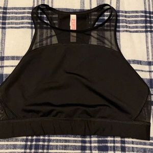 Pink sports bra